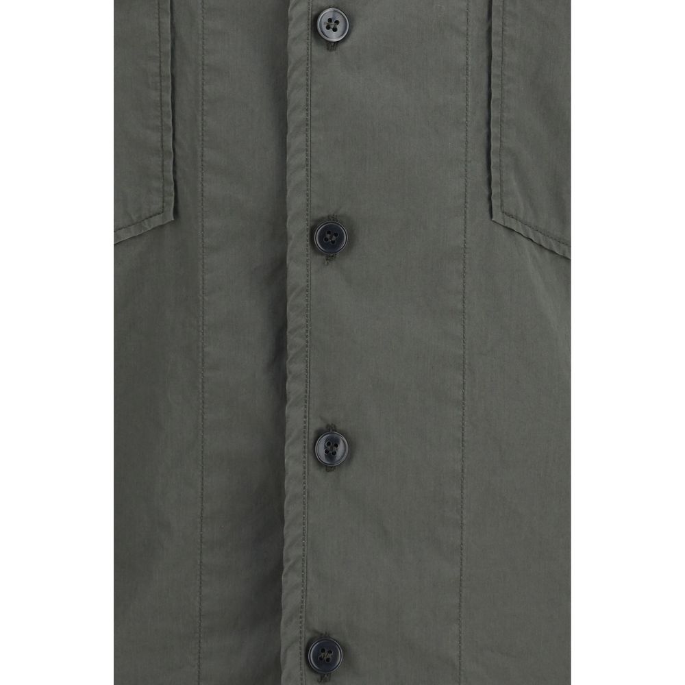 Dolce & Gabbana Gray Cotton Shortsleeve Shirt | Regal Royce