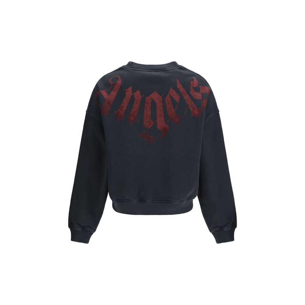 Palm Angels Black Cotton Sweatshirt | Regal Royce
