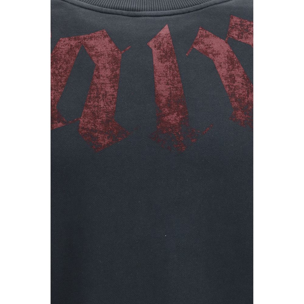 Palm Angels Black Cotton Sweatshirt | Regal Royce