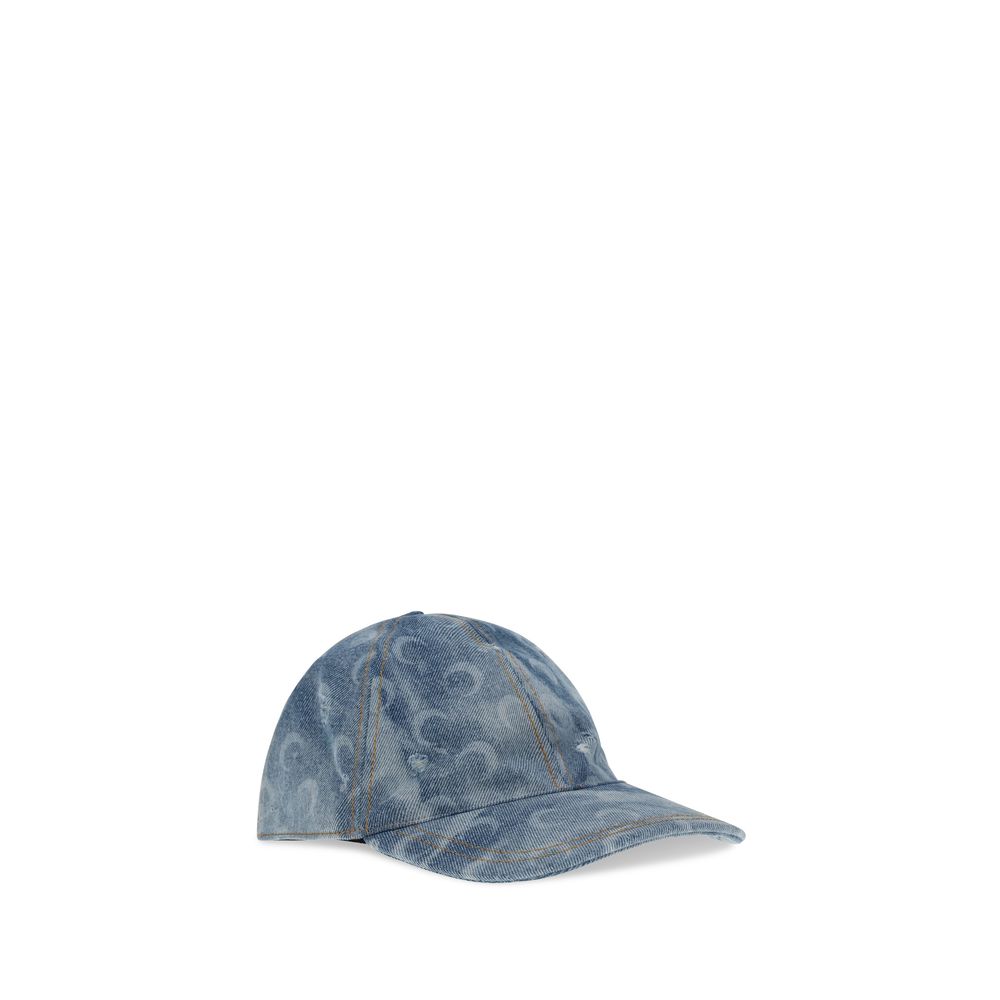 Marine Serre Blue Cotton Cap (Baseball Hat) | Regal Royce