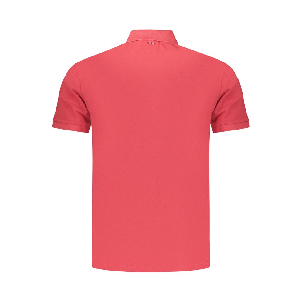 Napapijri Red Cotton Men's Polo Shirt | Regal Royce