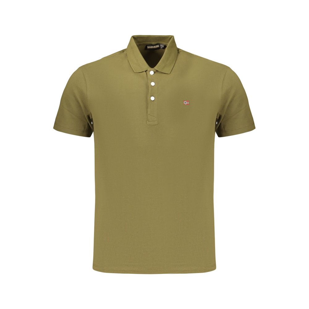 Napapijri Green Cotton Men's Polo Shirt | Regal Royce