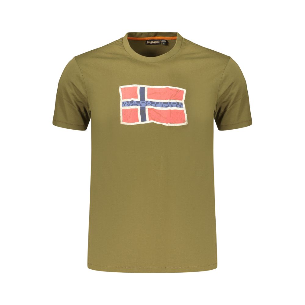 Napapijri Verde Cotton Men's T-Shirt | Regal Royce