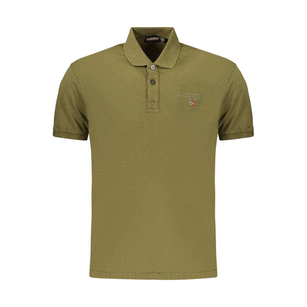 Napapijri Green Cotton Men's Polo Shirt | Regal Royce