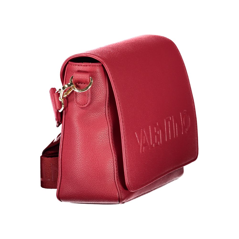 Mario Valentino Rosso Poliuretano Donna Bag With Adjustable And Removable Strap | Regal Royce