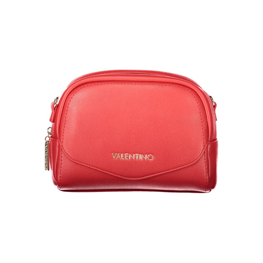 Mario Valentino Rosso Polyurethane Women's Bag with Adjustable Shoulder Strap | Regal Royce