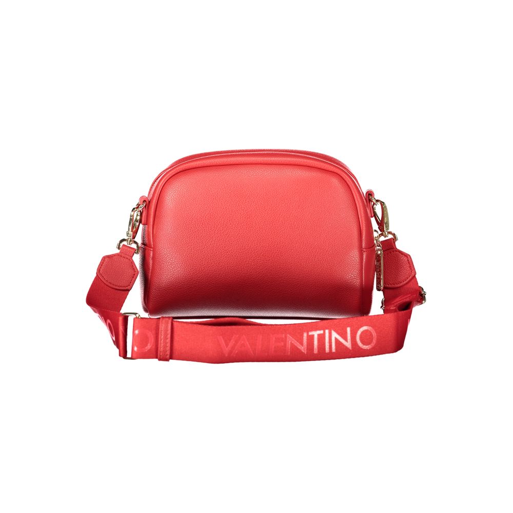 Mario Valentino Rosso Polyurethane Women's Bag with Adjustable Shoulder Strap | Regal Royce