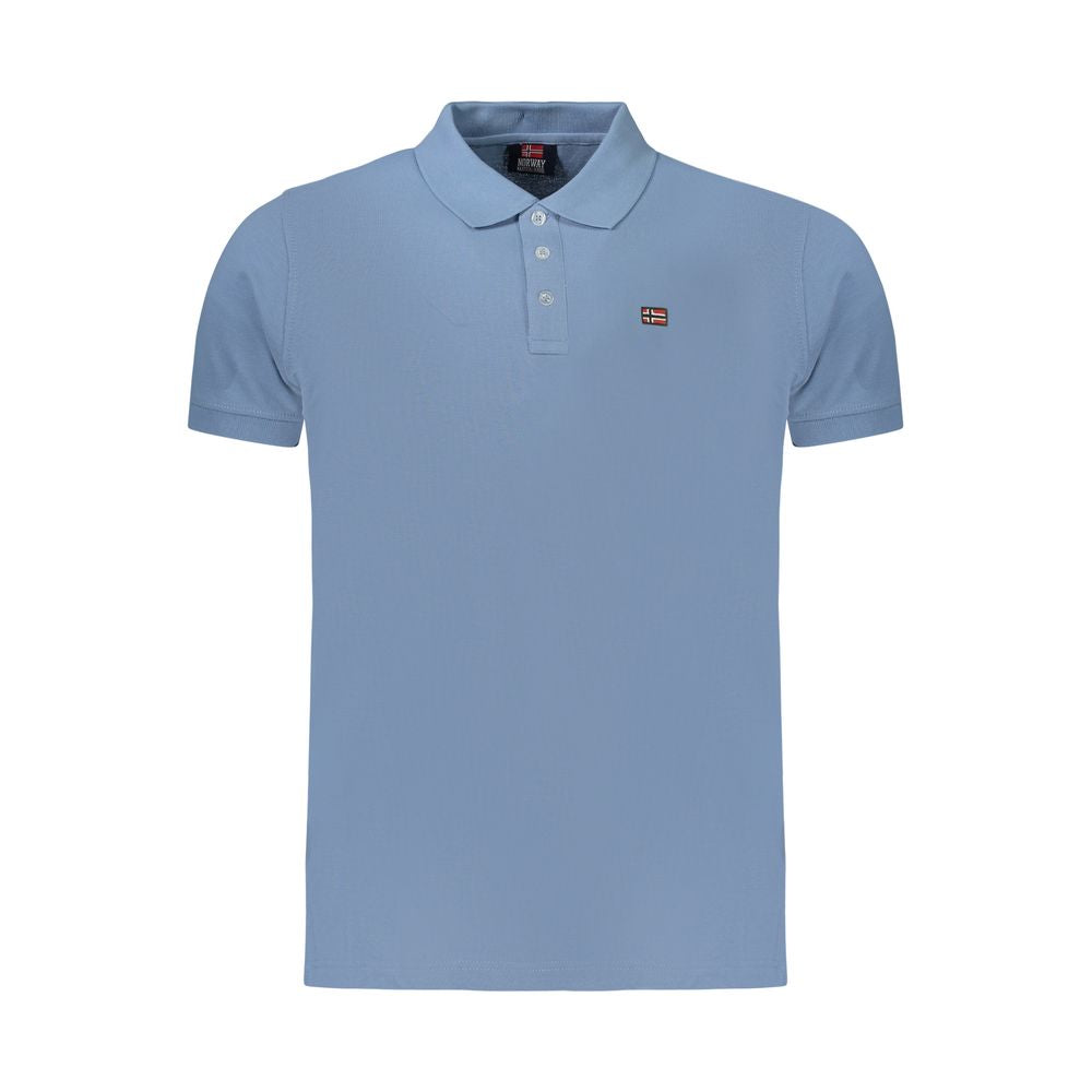 Norway 1963 Azzurro Cotton Men's Polo | Regal Royce