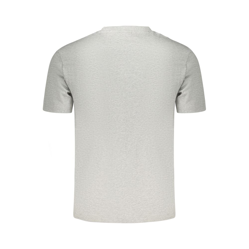 Napapijri Gray Cotton Men's T-Shirt | Regal Royce