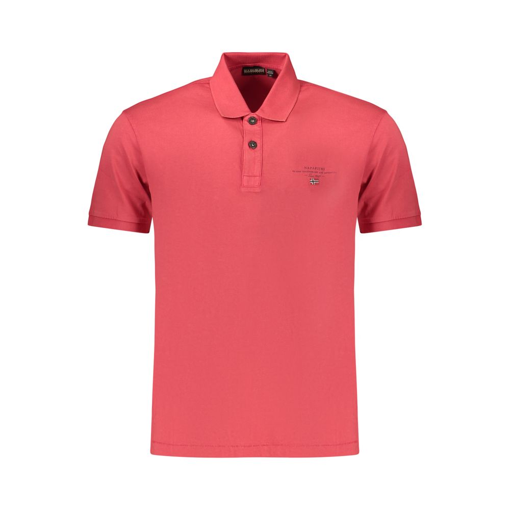 Napapijri Rosso Cotton Men's Polo | Regal Royce
