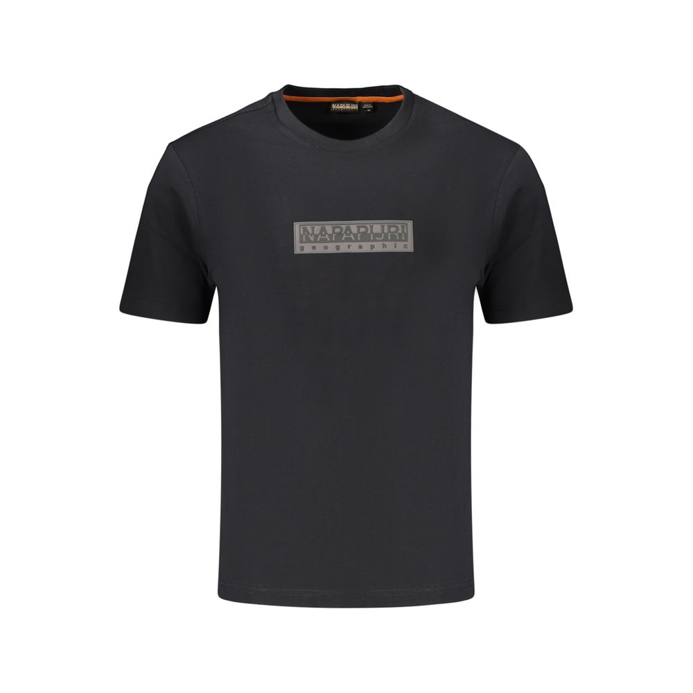 Napapijri Black Cotton Men's T-Shirt | Regal Royce
