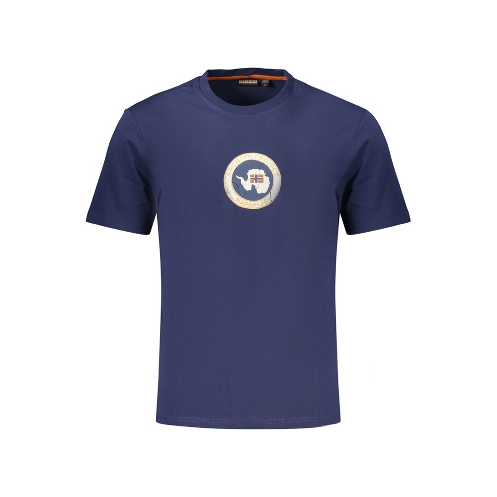 Napapijri Blue Cotton Men's T-Shirt | Regal Royce