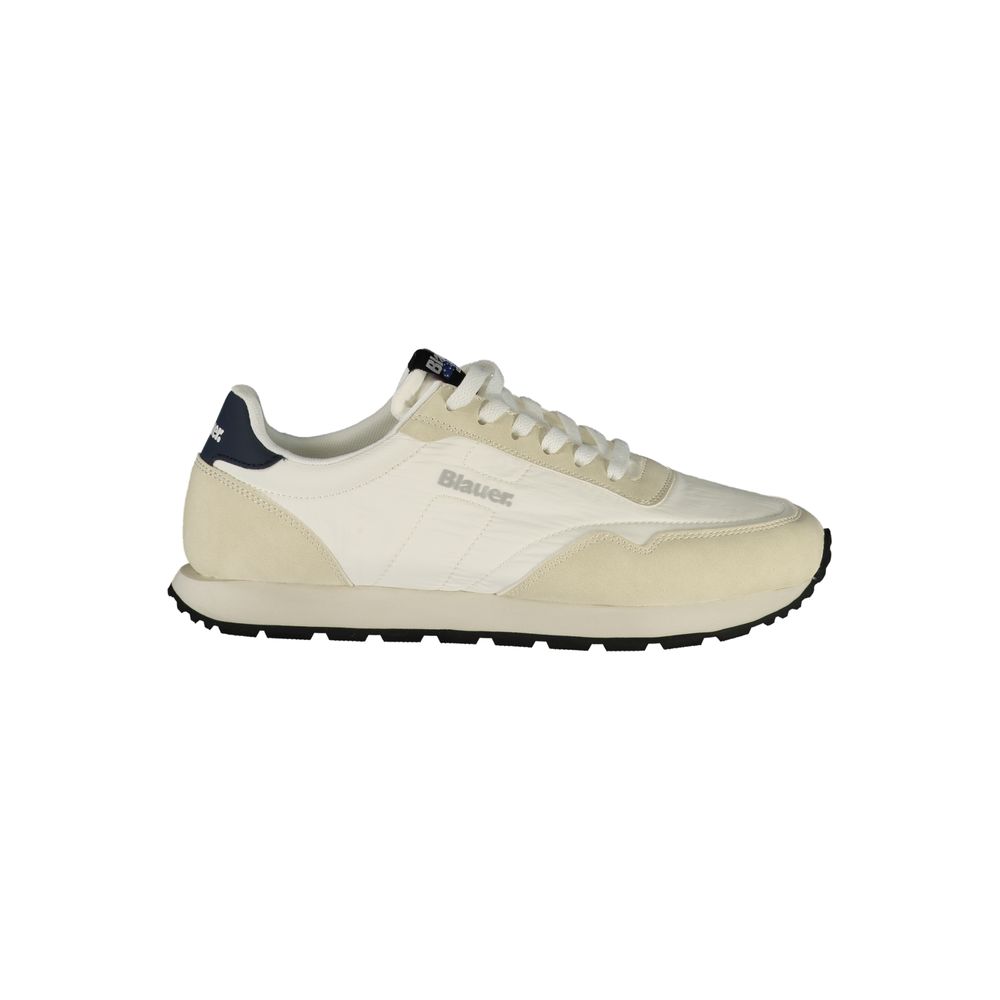 Blauer Bianco Polyester Men's Sneaker | Regal Royce