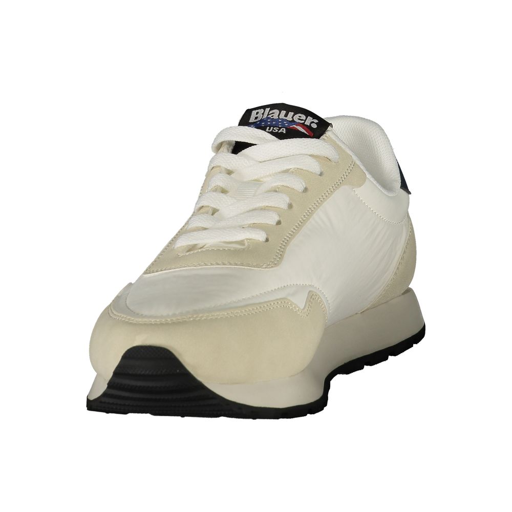 Blauer Bianco Polyester Men's Sneaker | Regal Royce