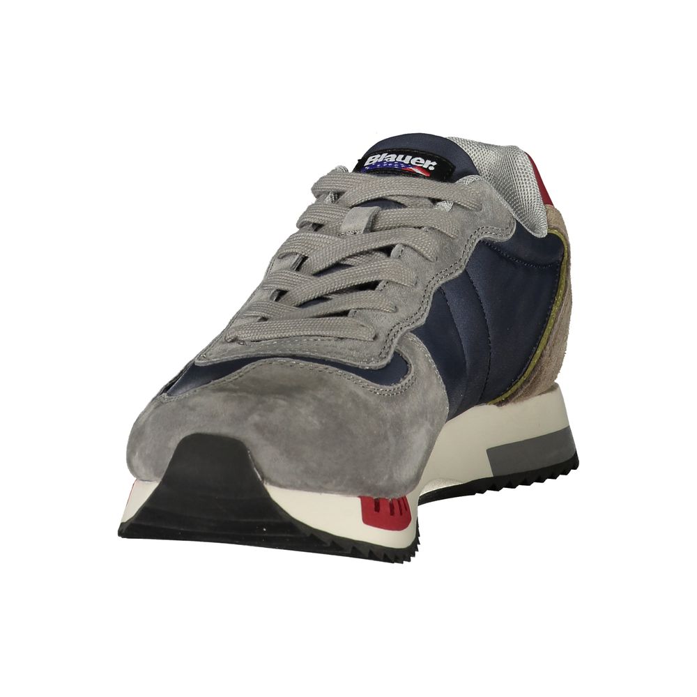 Blauer Blue Polyurethane Men's Sneaker | Regal Royce