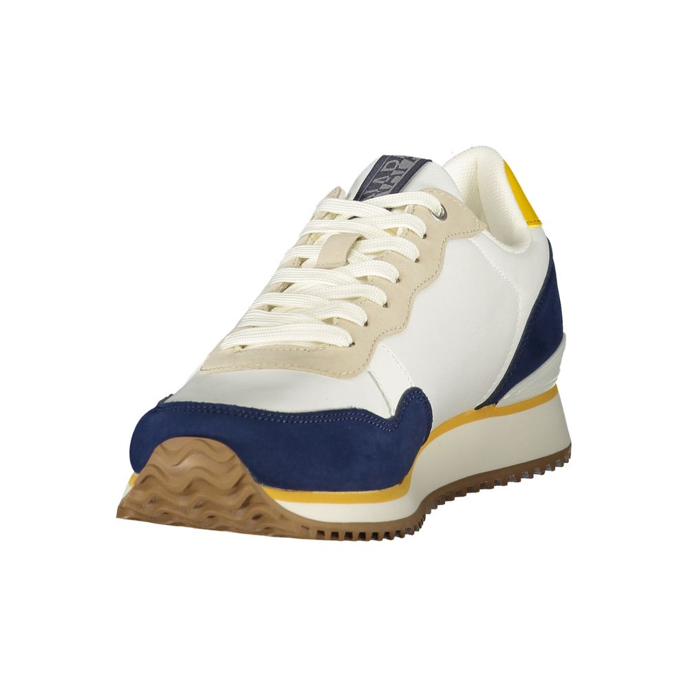 Napapijri White Polyester Men's Sneaker | Regal Royce
