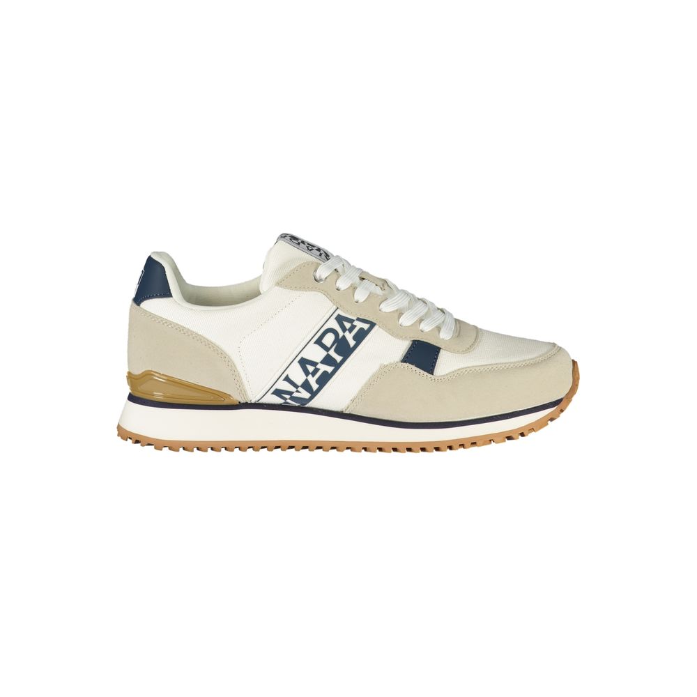 Napapijri White Polyester Men's Sneaker | Regal Royce