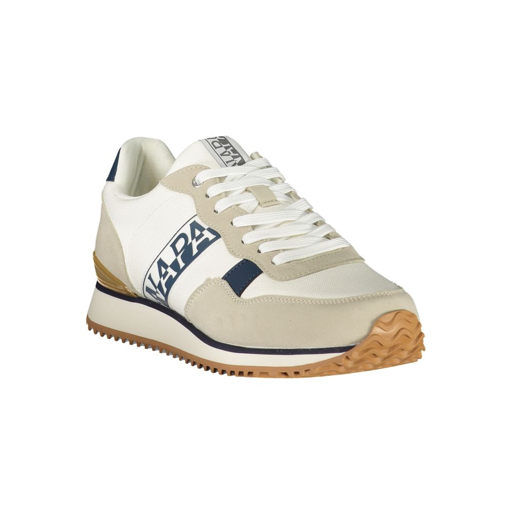 Napapijri White Polyester Men's Sneaker | Regal Royce