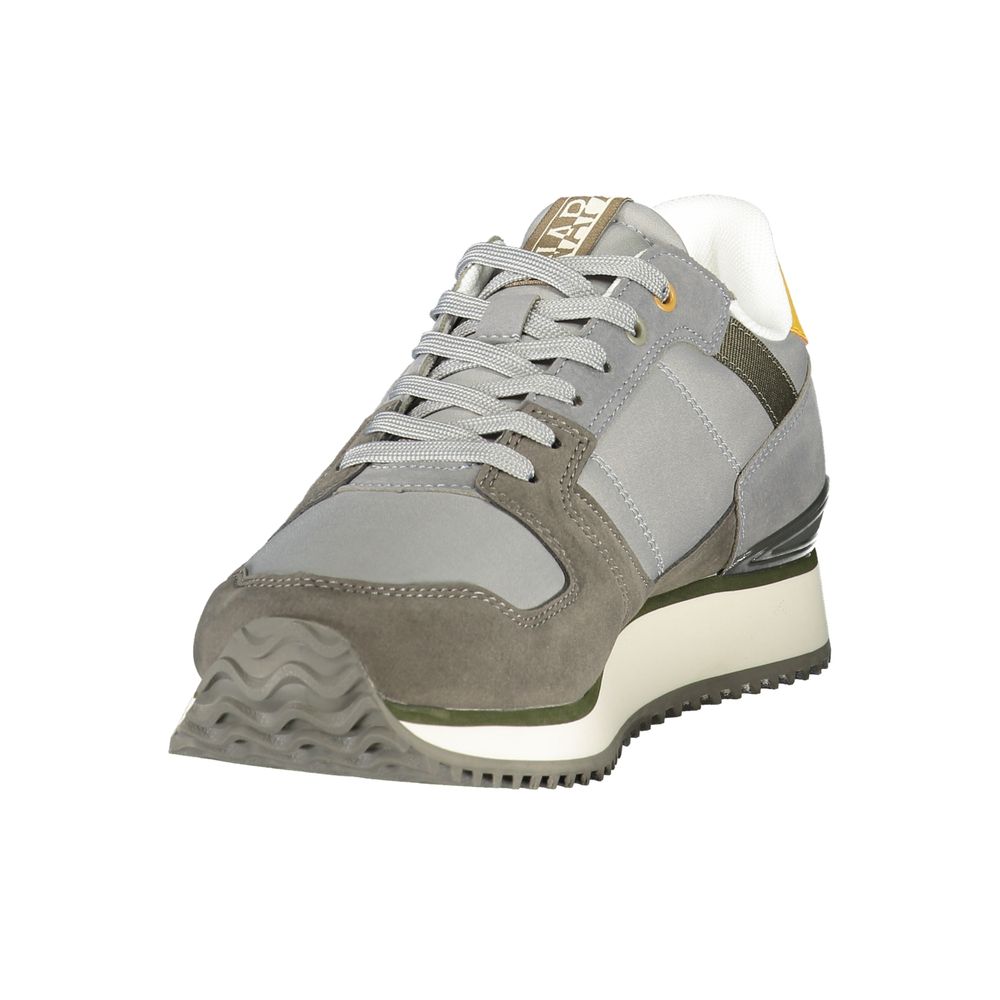 Napapijri Gray Polyester Men's Sneaker | Regal Royce