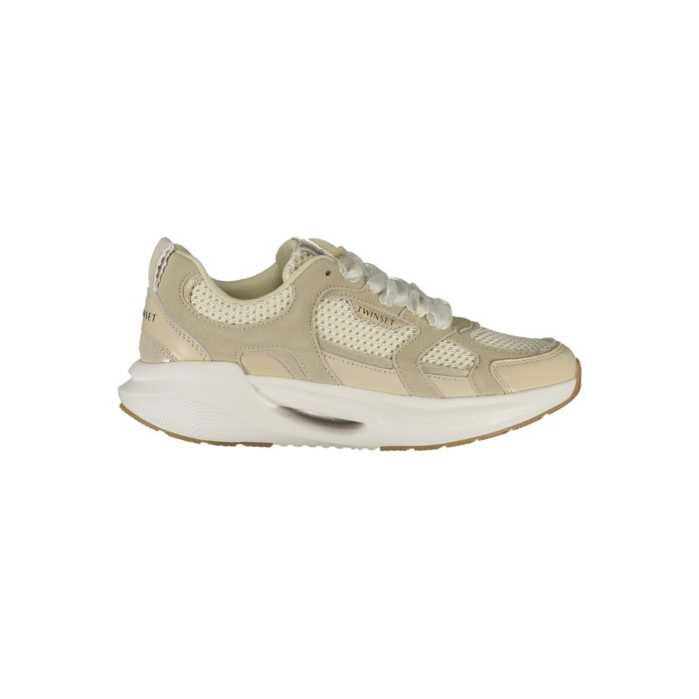 Twinset Beige Fabric Womens Sneaker | Regal Royce