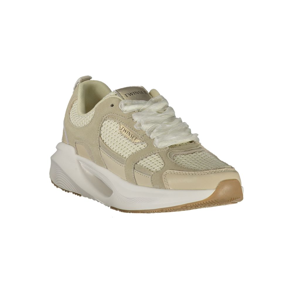Twinset Beige Fabric Womens Sneaker | Regal Royce