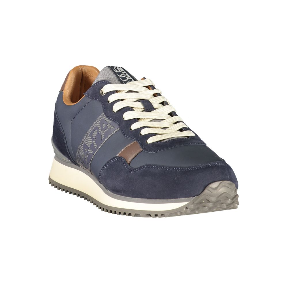 Napapijri Blue Polyester Men's Sneaker | Regal Royce