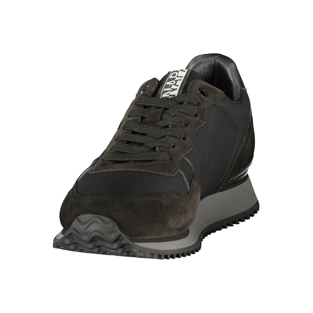 Napapijri Black Polyester Mens Sneaker | Regal Royce