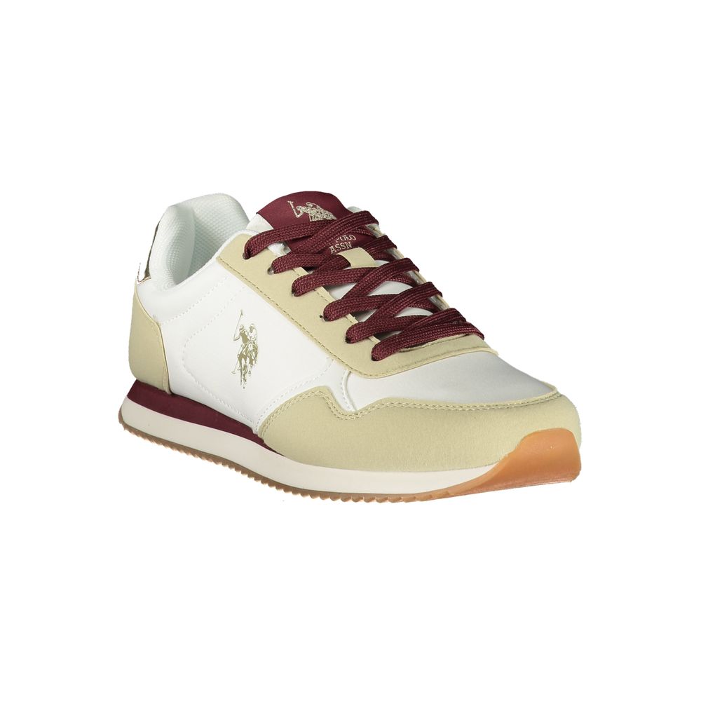 U.S. POLO ASSN. White Polyurethane Women's Sneaker | Regal Royce