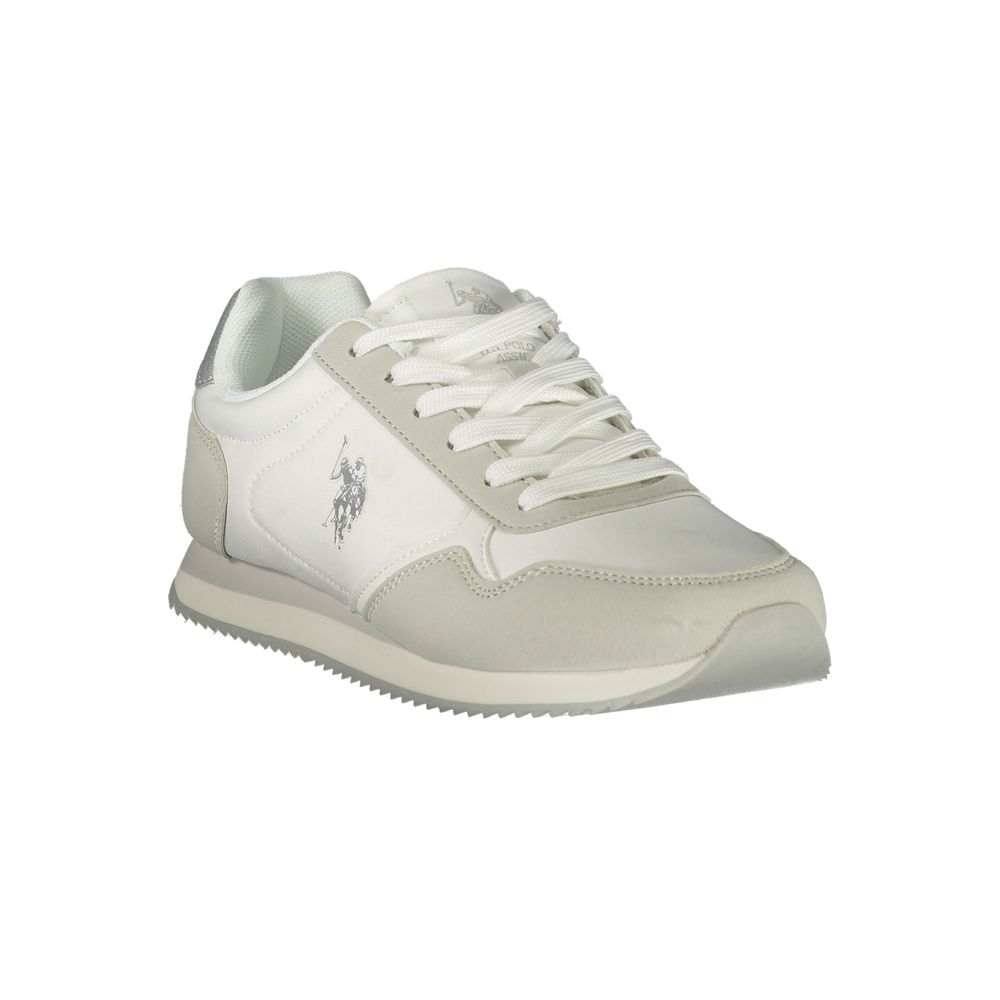 U.S. POLO ASSN. White Polyurethane Women's Sneaker | Regal Royce