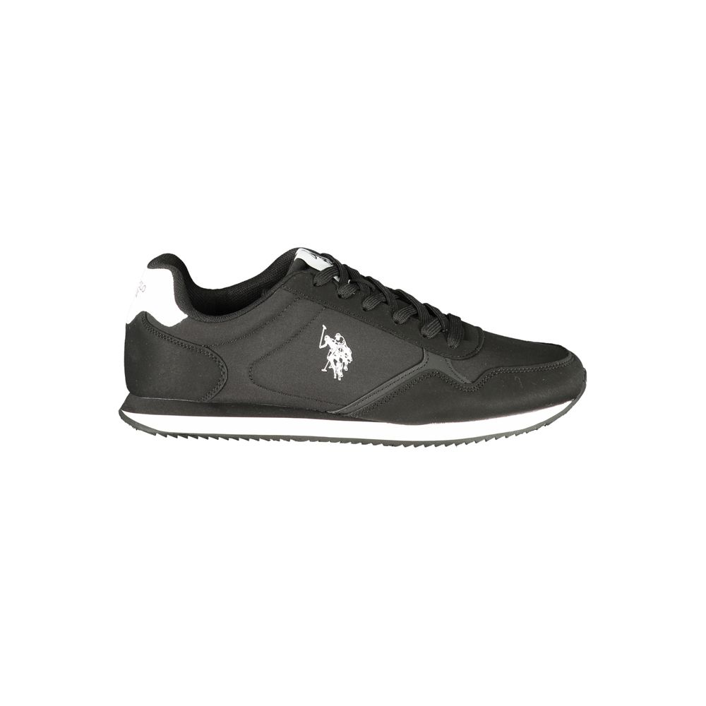 U.S. POLO ASSN. Black Polyurethane Men's Sneaker | Regal Royce