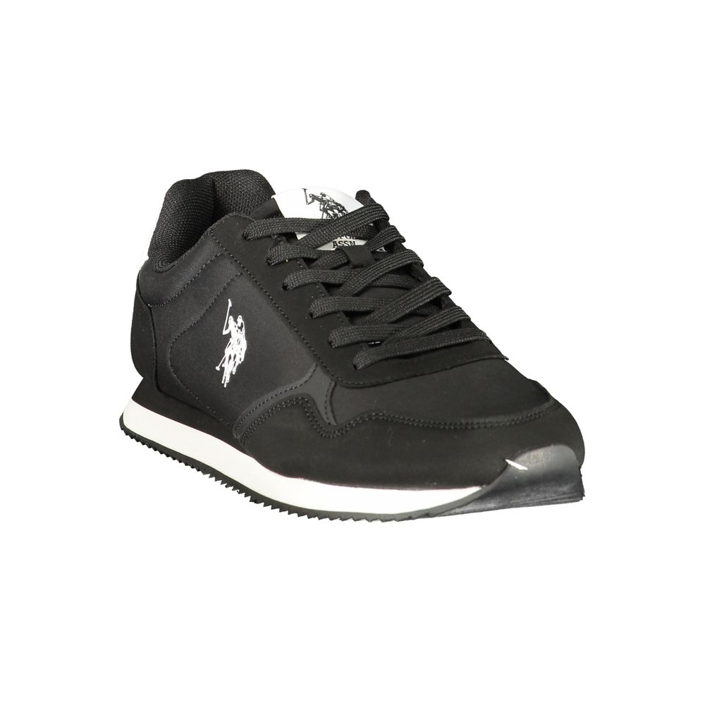 U.S. POLO ASSN. Black Polyurethane Men's Sneaker | Regal Royce