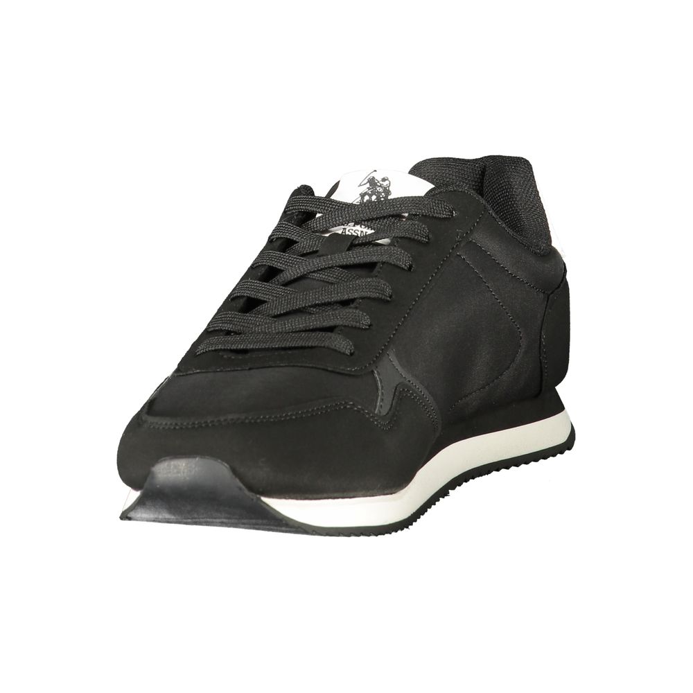 U.S. POLO ASSN. Black Polyurethane Men's Sneaker | Regal Royce
