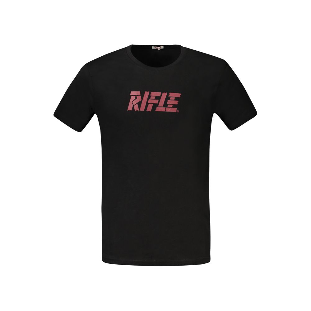 Rifle Black Cotton T-Shirt | Regal Royce