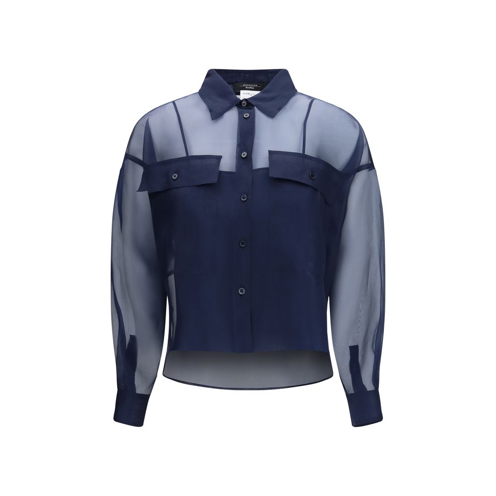 Max Mara Blue Silk Shirt | Regal Royce