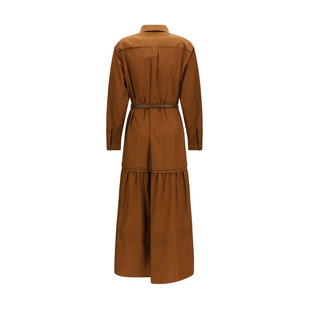 Max Mara Brown Cotton Casual Dress | Regal Royce