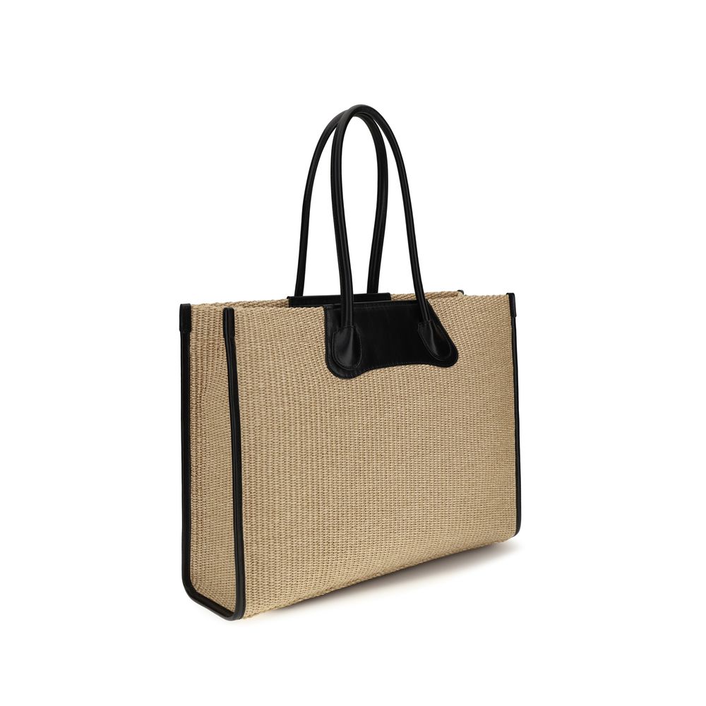 Vivienne Westwood Beige Raffia Shoulder Bag | Regal Royce