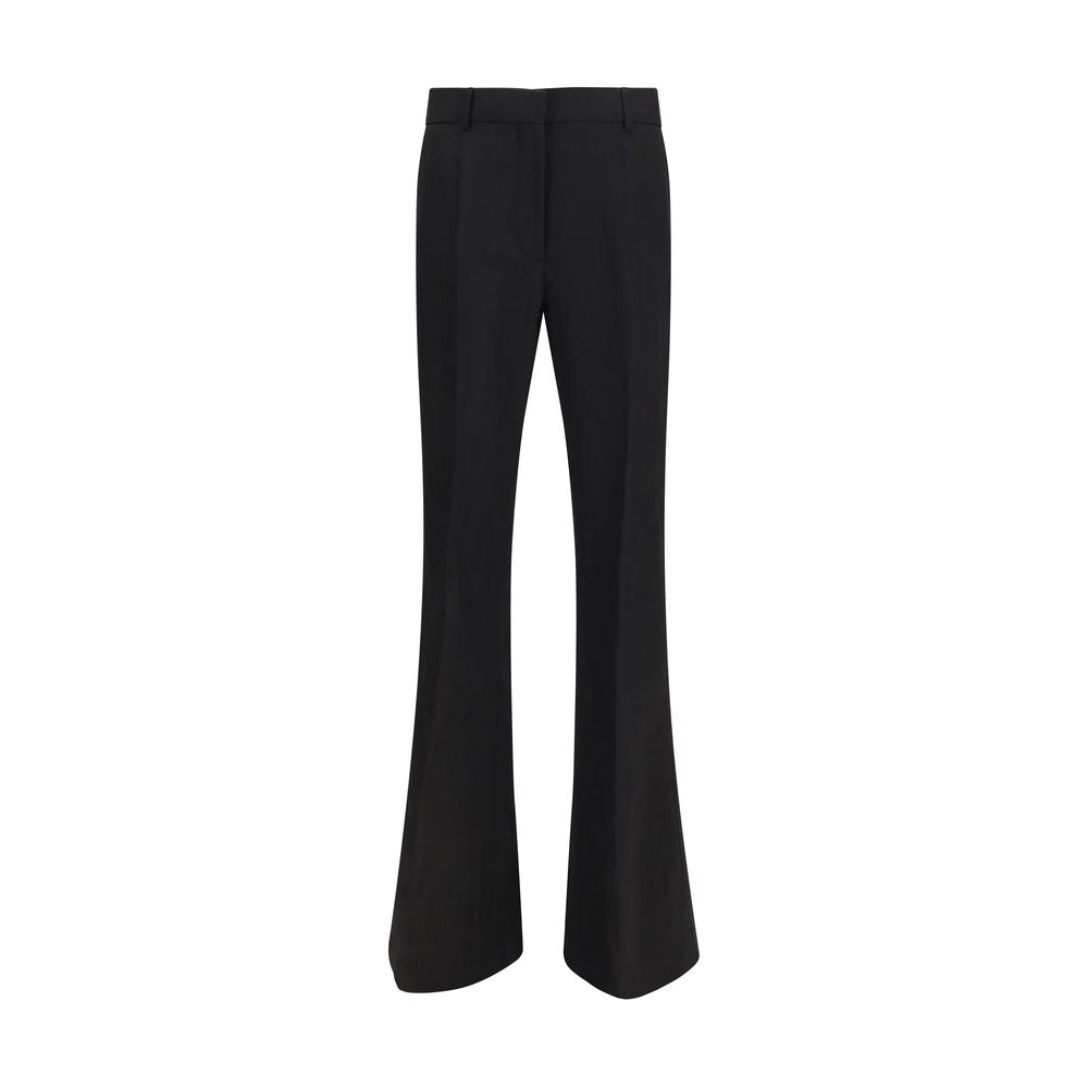 Max Mara Black Viscose Flared Pants | Regal Royce