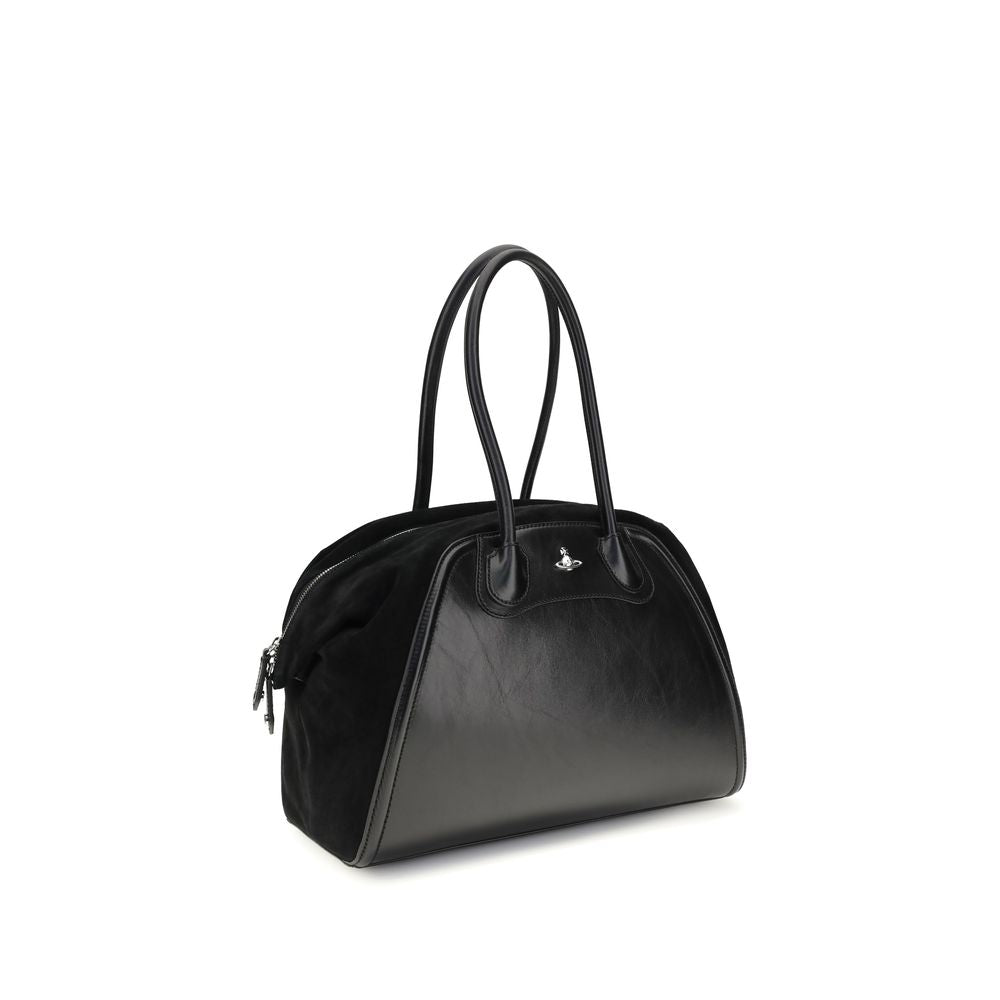 Vivienne Westwood Black Calf Leather Bos Taurus Shoulder Bag | Regal Royce