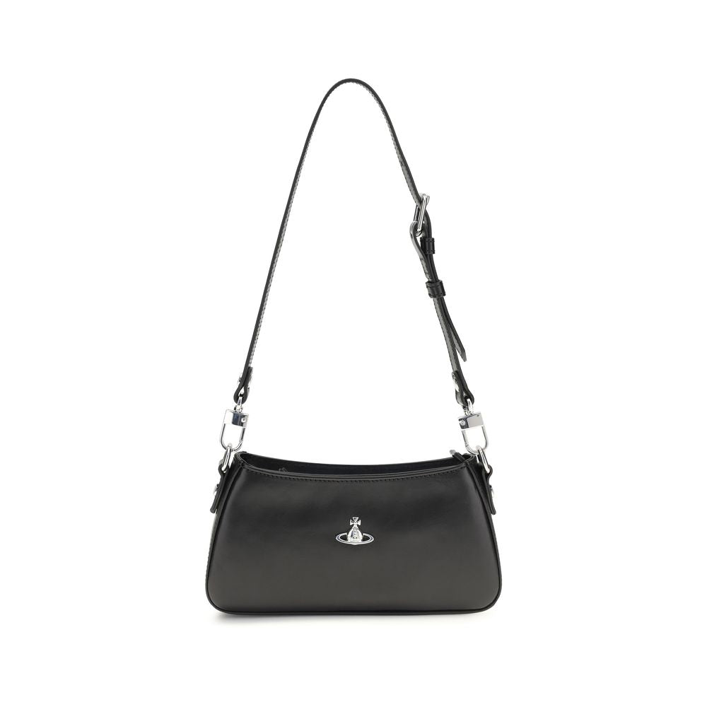 Vivienne Westwood Black Calf Leather Bos Taurus Shoulder Bag | Regal Royce