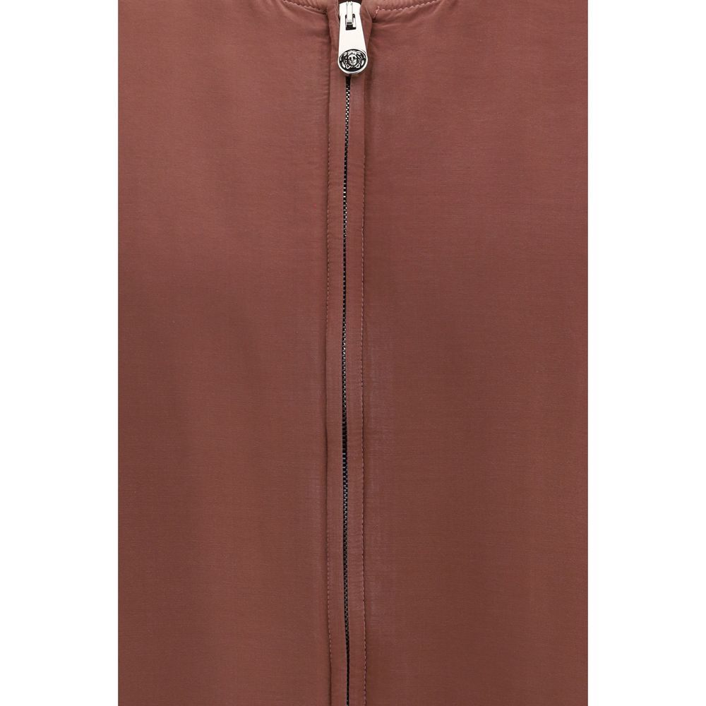 Versace Bordeaux Silk Bomber | Regal Royce