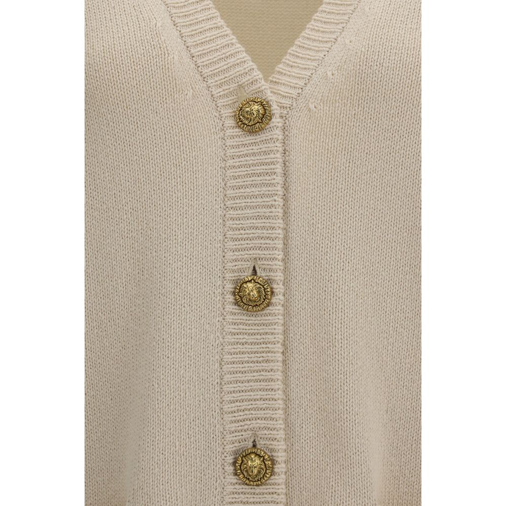 Balmain Beige Cotton Cardigan | Regal Royce