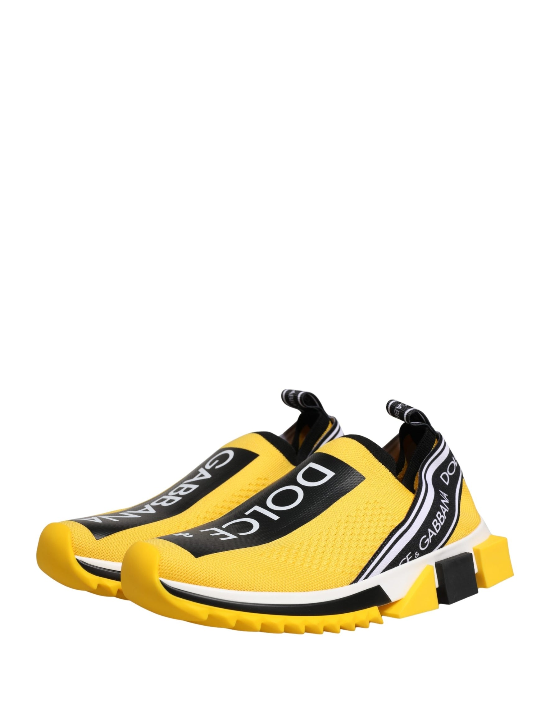 Dolce & Gabbana Yellow Sorrento SlipOn Low Top Sneakers Shoes | Regal Royce