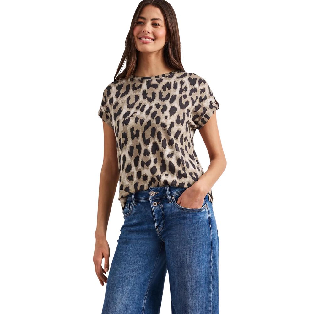 Street One Beige Cotton Blouse | Regal Royce