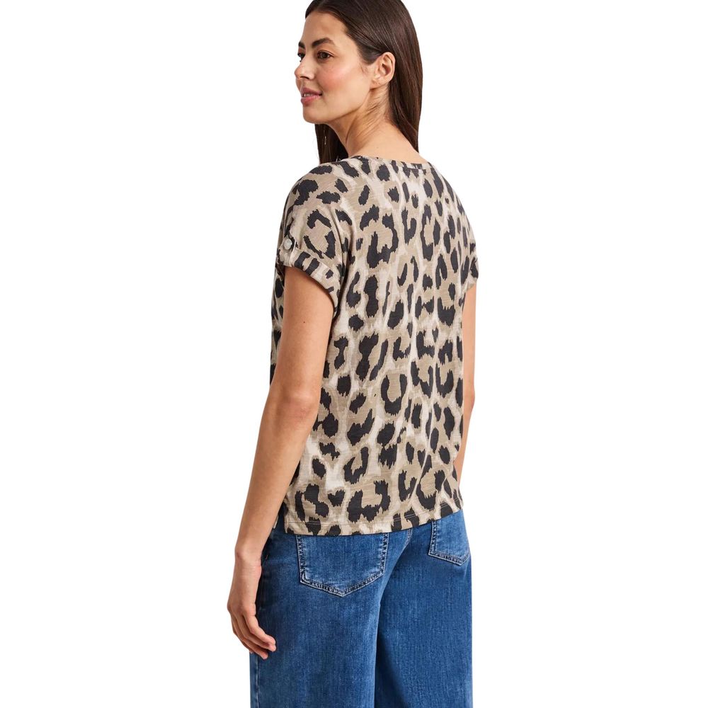 Street One Beige Cotton Blouse | Regal Royce