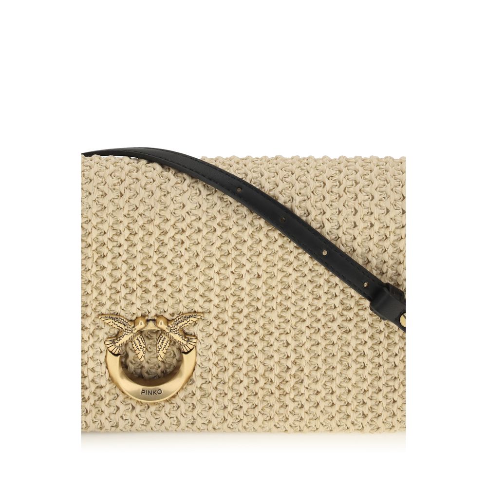 PINKO Beige Polypropylene Shoulder Bag | Regal Royce