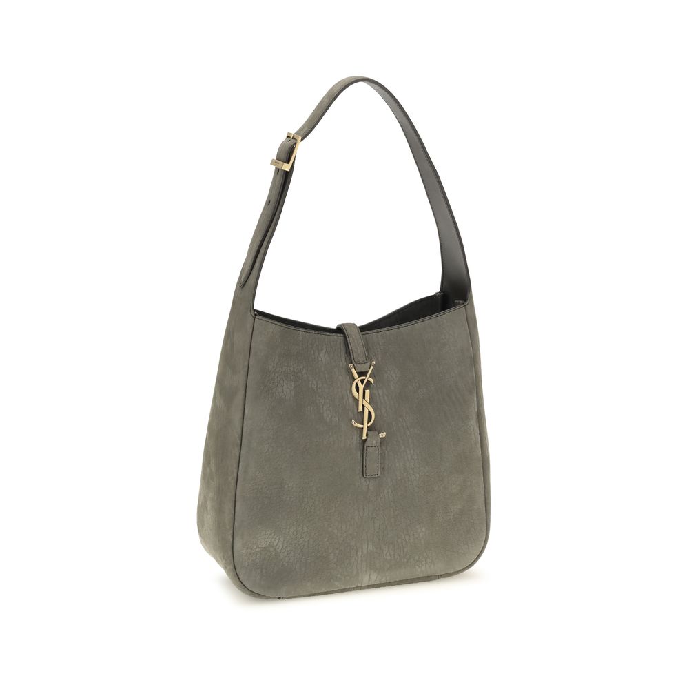 Saint Laurent Gray Calf Leather Bos Taurus Shoulder Bag | Regal Royce