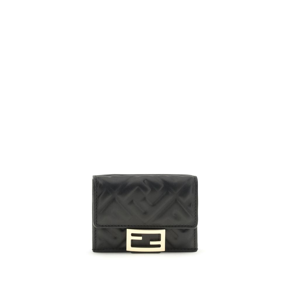 Fendi Black Lamb Ovis Aries Aries Wallet | Regal Royce