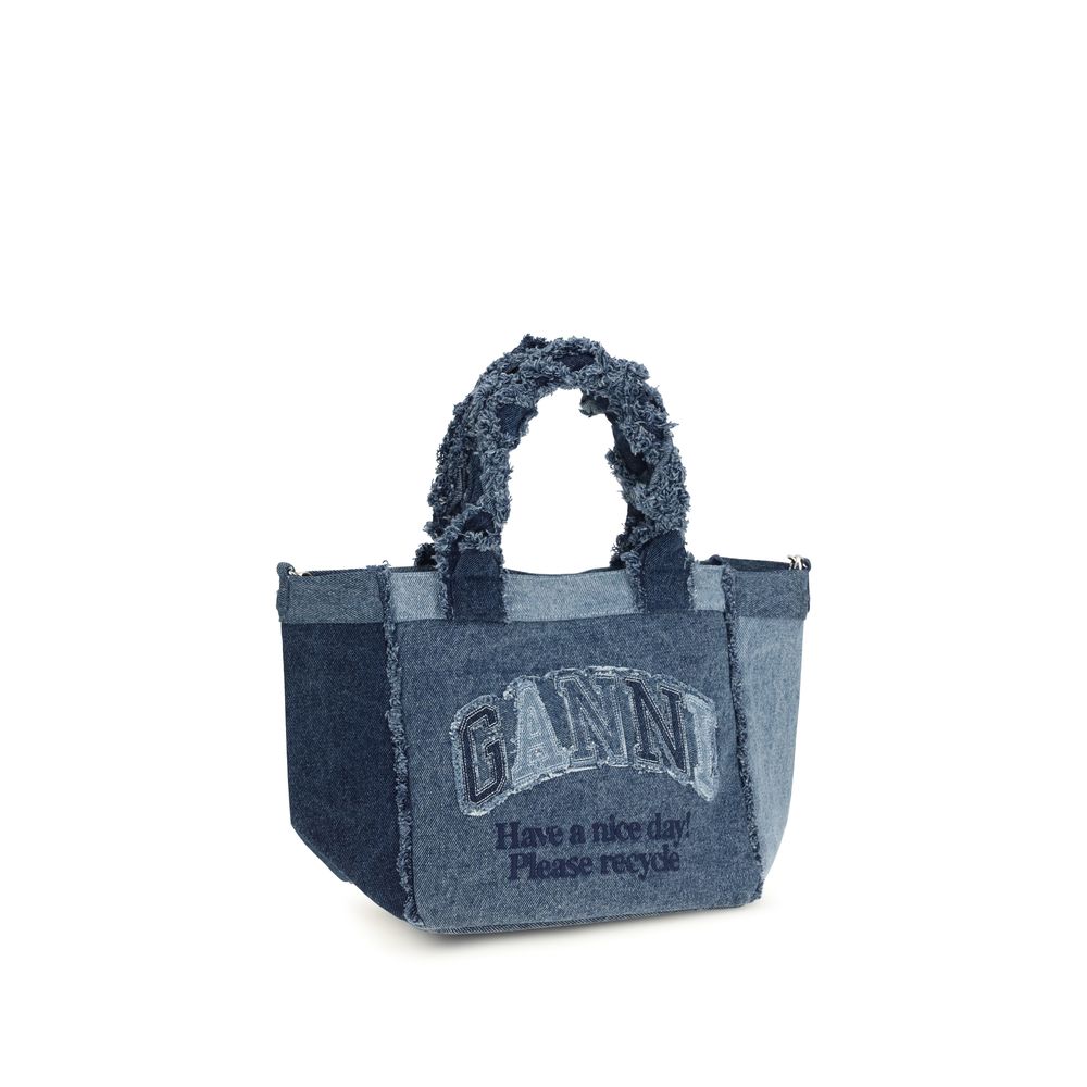 Ganni Blue Cotton Handbag | Regal Royce