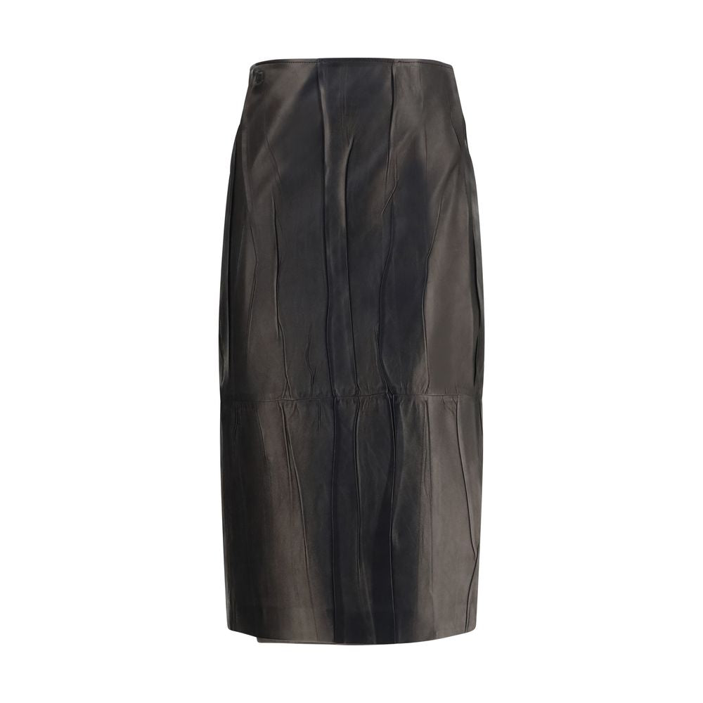 Ermanno Scervino Black Lamb Ovis Aries Aries Midi Skirt | Regal Royce