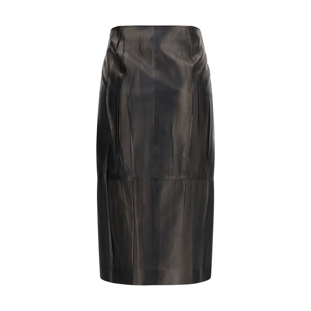 Ermanno Scervino Black Lamb Ovis Aries Aries Midi Skirt | Regal Royce